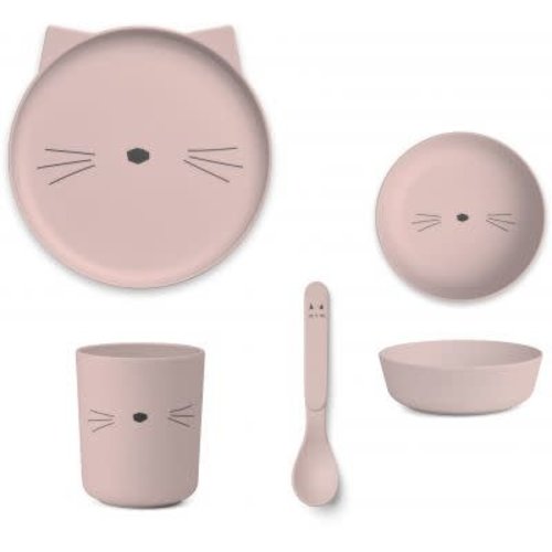 Liewood Cat rose bord Liewood Cat rose bord