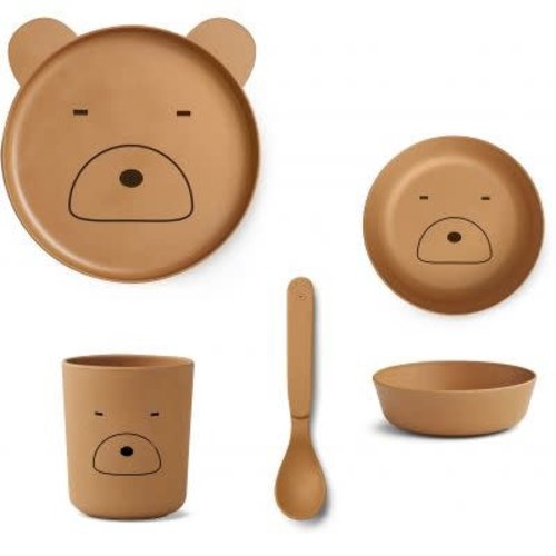 Liewood Mr bear mustard bord Liewood Mr bear mustard bord