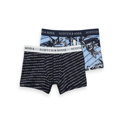 Scotch & Soda Boxer shorts blauw/lichtblauw 151626 Scotch & Soda Boxer shorts blauw/lichtblauw 151626