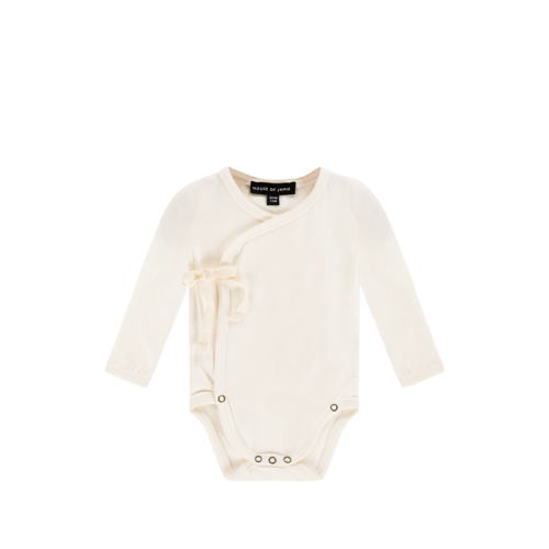 House of Jamie WRAP BODYSUIT Cream House of Jamie WRAP BODYSUIT Cream