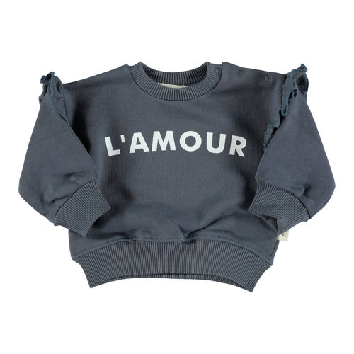 piupiuchick Sweatshirt grey white piupiuchick Sweatshirt grey white