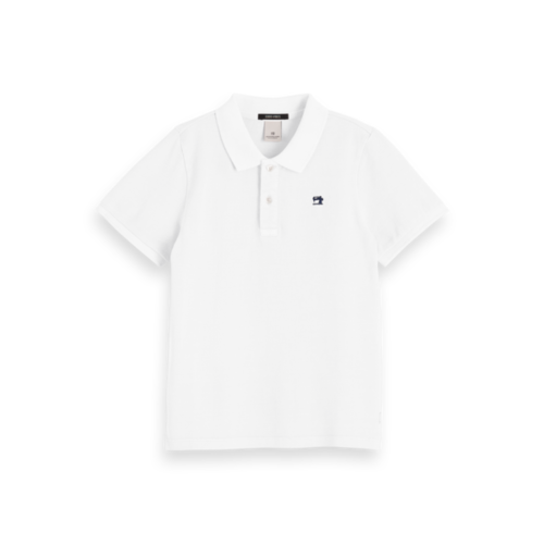 Scotch & Soda Polo 154907 wit Scotch & Soda Polo 154907 wit