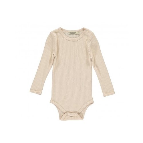 MarMAr CPH Pointelle romper benedicte peach cream MarMAr CPH Pointelle romper benedicte peach cream