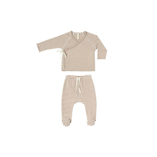 Quincy Mae Kimono top + pant set rust stripe Quincy Mae Kimono top + pant set rust stripe
