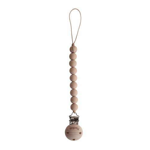 Speenketting CLEO pale taupe /wood Speenketting CLEO pale taupe /wood