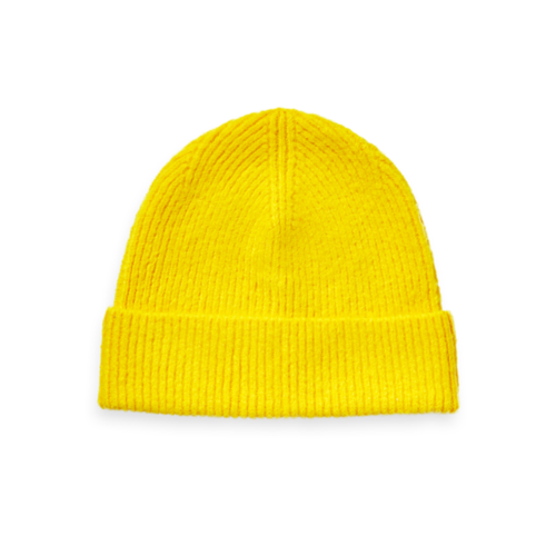 Scotch & Soda 158225 Knitted beanie in soft quality geel Scotch & Soda 158225 Knitted beanie in soft quality geel