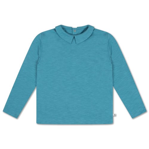Repose AMS Tee shirt with collar dusty storm blue Repose AMS Tee shirt with collar dusty storm blue