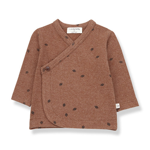 1+ in the family PEGUERA newborn shirt toffee 1+ in the family PEGUERA newborn shirt toffee