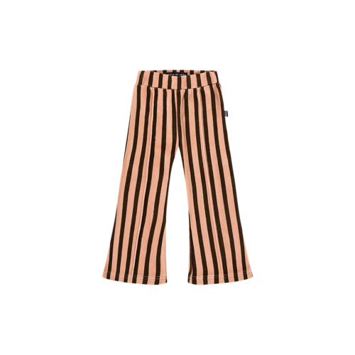House of Jamie FLARED PANTS Blush & Choco Stripes Velvet House of Jamie FLARED PANTS Blush & Choco Stripes Velvet