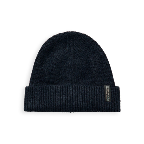 Scotch & Soda 160479 Knitted beanie in soft quality night Scotch & Soda 160479 Knitted beanie in soft quality night