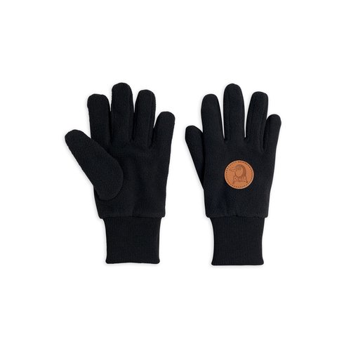 Mini rodini Fleece gloves black Mini rodini Fleece gloves black
