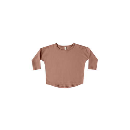 Quincy Mae Longsleeve Baby Tee clay Quincy Mae Longsleeve Baby Tee clay