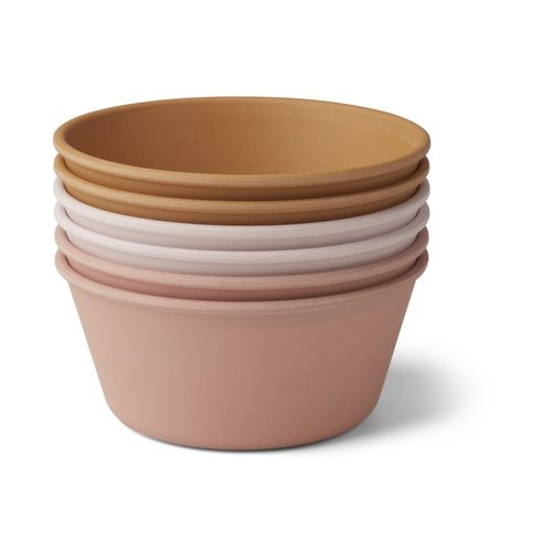 Liewood Greta bamboo bowl 6-pack rose multimix Liewood Greta bamboo bowl 6-pack rose multimix