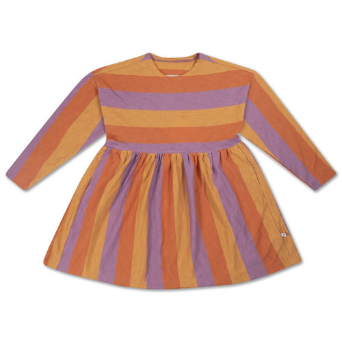 Repose AMS Simple dress ss peachy lavender block stripe Repose AMS Simple dress ss peachy lavender block stripe