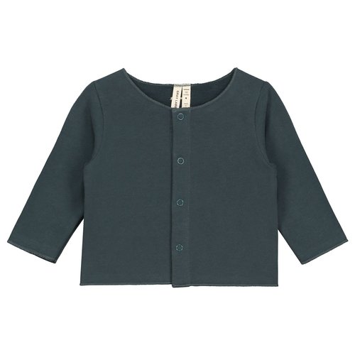 Gray label Baby cardigan blue grey Gray label Baby cardigan blue grey