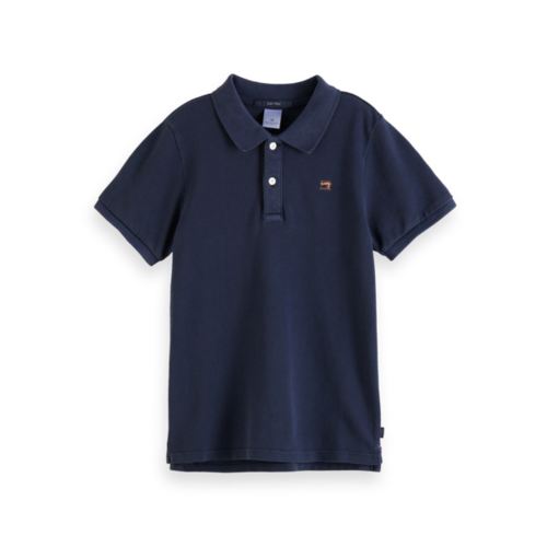 Scotch & Soda Polo donkerblauw 161137 Scotch & Soda Polo donkerblauw 161137
