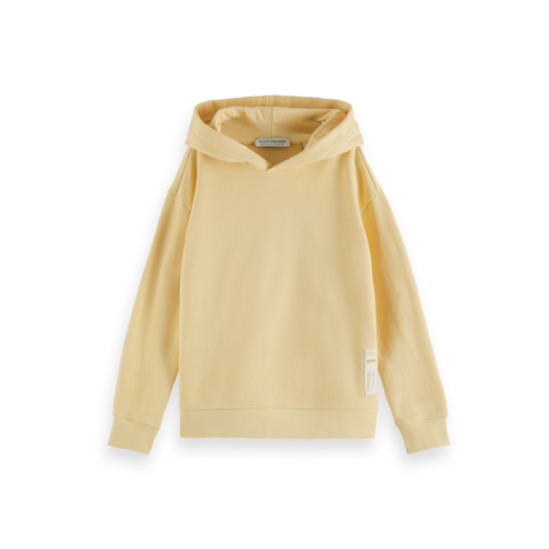 Scotch & Soda Unisex Hoodie lichtgeel 161088 Scotch & Soda Unisex Hoodie lichtgeel 161088