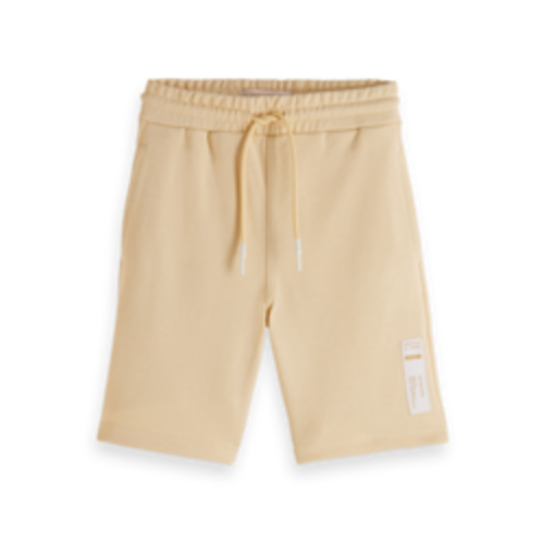 Scotch & Soda Unisex sweatshort lichtgeel 161044 Scotch & Soda Unisex sweatshort lichtgeel 161044