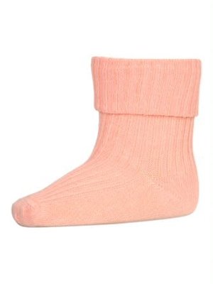 MP Denmark Cotton rib baby socksGuava 4272