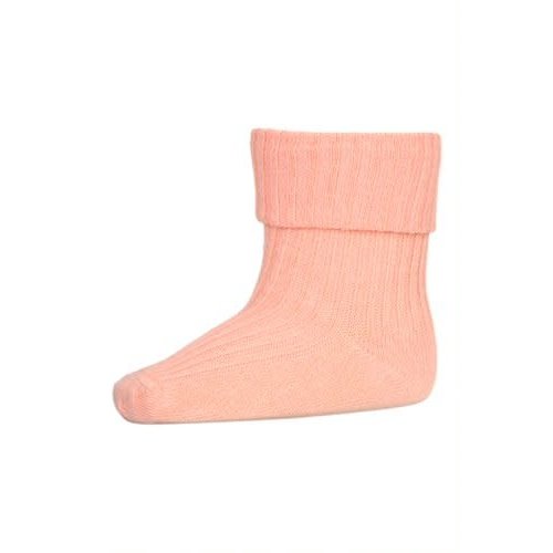 MP Denmark Cotton rib baby socksGuava 4272