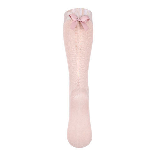 MP Denmark Sofia knee socks with bow 67005 Rose Dust MP Denmark Sofia knee socks with bow 67005 Rose Dust