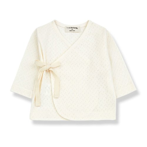 1+ in the family ANNIE newborn t-shirt ecru 1+ in the family ANNIE newborn t-shirt ecru