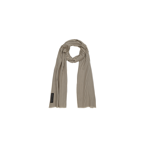 House of Jamie Long summer scarf charcoal sheer stripes House of Jamie Long summer scarf charcoal sheer stripes