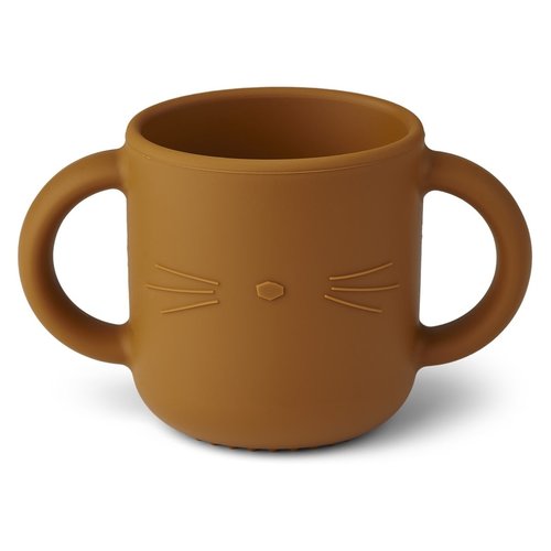 Liewood Gene Cat drinkbeker mustard Liewood Gene Cat drinkbeker mustard
