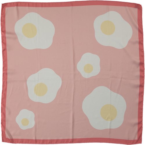 piupiuchick Silky bandana/scarf | fuchsia w/ print | piupiuchick Silky bandana/scarf | fuchsia w/ print |