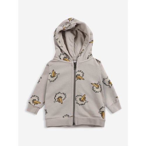 Bobo choses Birdie All Over zipped hoodie Bobo choses Birdie All Over zipped hoodie