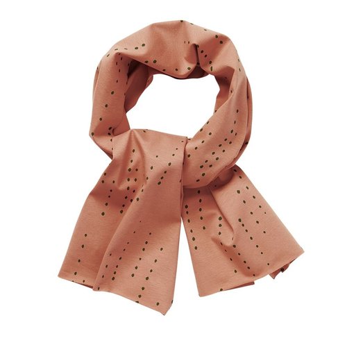 mingo Scarf Dewdrops on Chocolate Milk mingo Scarf Dewdrops on Chocolate Milk