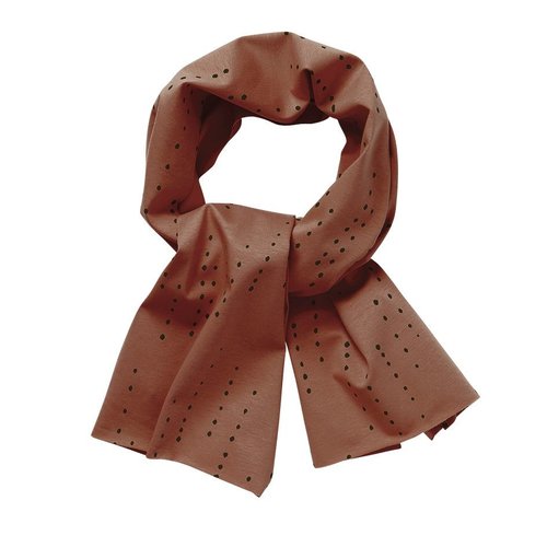 mingo Scarf Dewdrops on Burnished Leathe mingo Scarf Dewdrops on Burnished Leathe