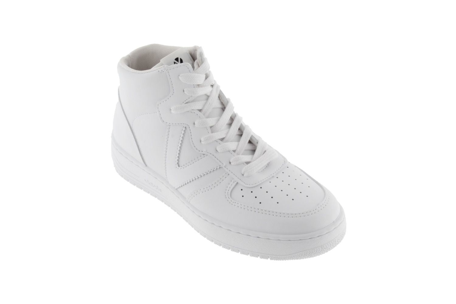 1124107 Hoge witte sneaker vegan leather - www.nynstyles.nl