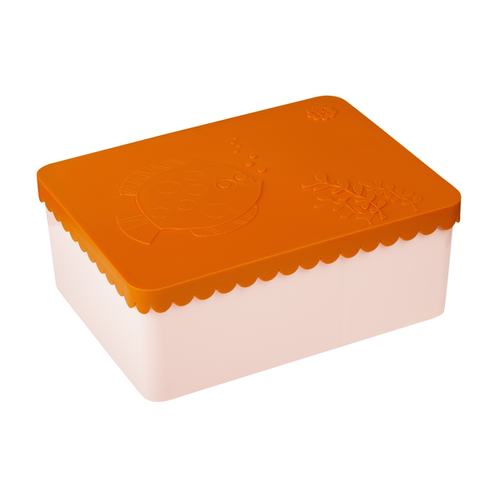 Lunch box 3 compartimenten sea life orange + light pink Lunch box 3 compartimenten sea life orange + light pink