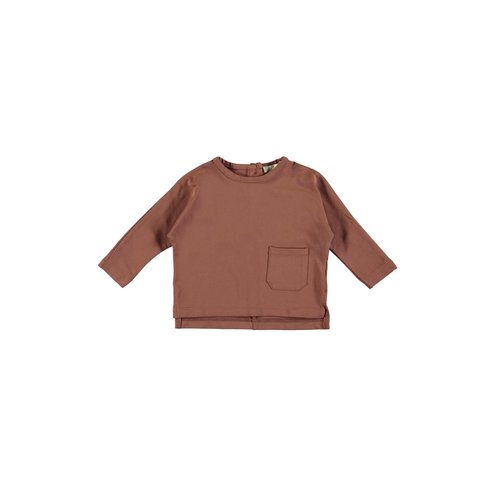 PEXI LEXI Longsleeve with pocket sienna brown PEXI LEXI Longsleeve with pocket sienna brown