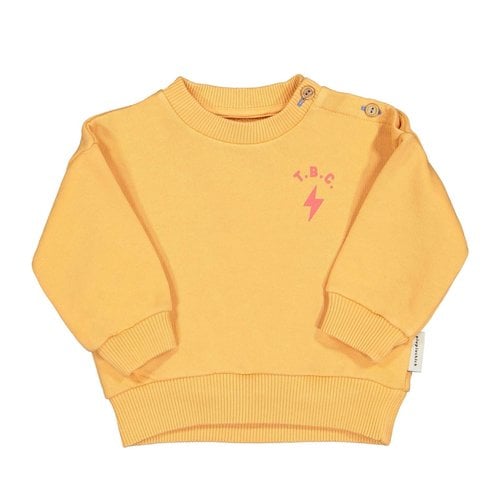 piupiuchick unisex sweatshirt | mango w/  "backyard club" print