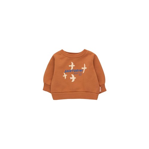 Tiny cottons SANTORINI BIRDS BABY SWEATSHIRT *light brown Tiny cottons SANTORINI BIRDS BABY SWEATSHIRT *light brown