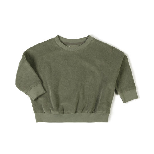 Nixnut Loose sweater Moss