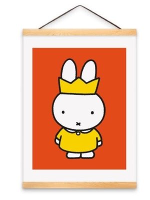 Nijntje Miffy Poster A3 Nijntje koningin