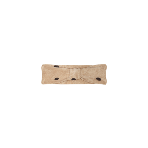 House of Jamie Bow Tie Headband: Sesame & Granite Dots House of Jamie Bow Tie Headband: Sesame & Granite Dots