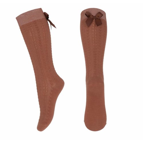 MP Denmark Sofia knee socks Copper Brown