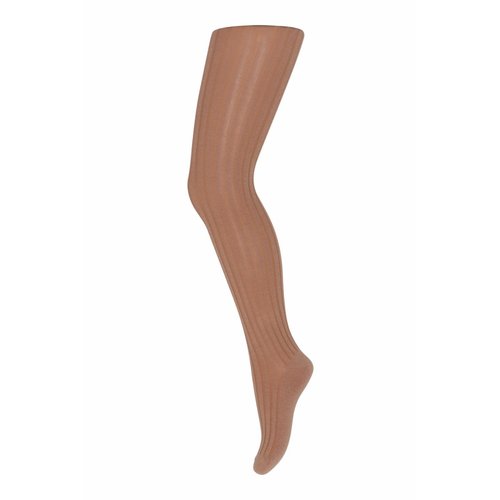 MP Denmark Cotton rib tights Tawny brown