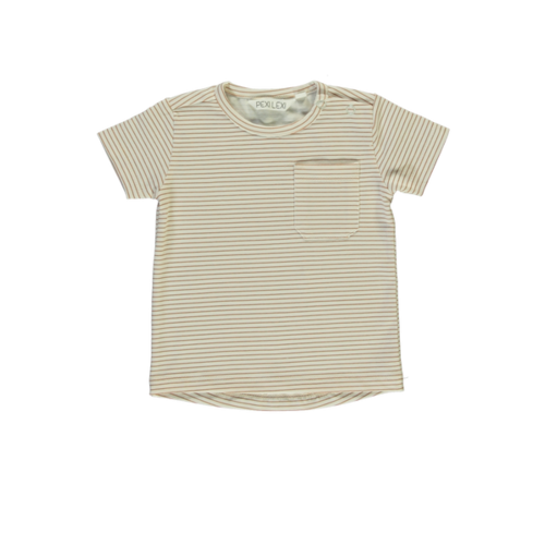 PEXI LEXI T-shirt pocket stripe PEXI LEXI T-shirt pocket stripe