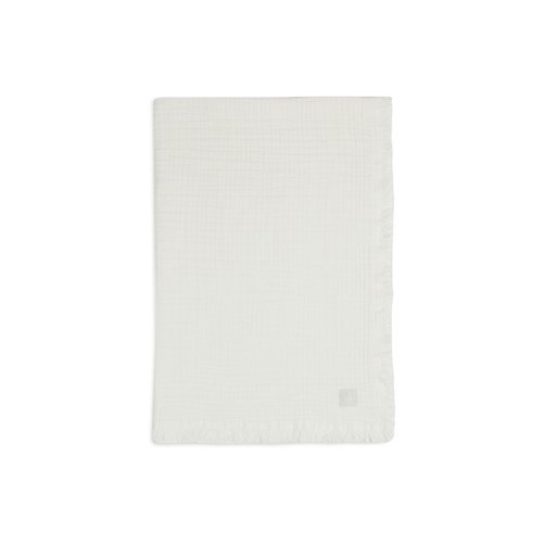 Jollein Muslin fringe deken 75x100cm ivory Jollein Muslin fringe deken 75x100cm ivory