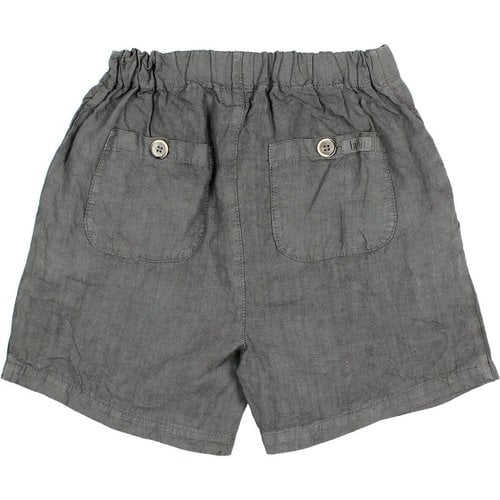 Buho Linen short pants Graphite 8848