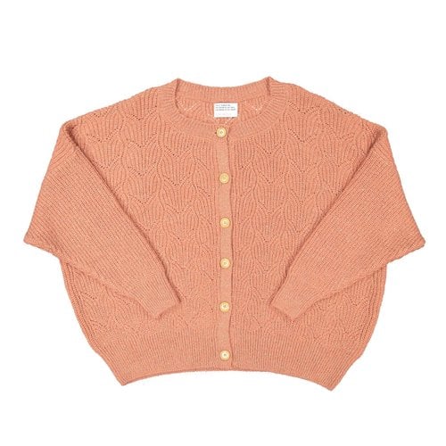 Sisters Department Knitted cardigan | old pink w/  golden lurex