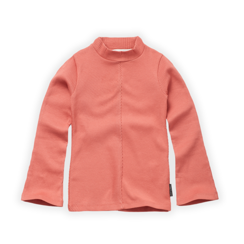 Sproet&Sprout Turtleneck rib T-shirt rose Sproet&Sprout Turtleneck rib T-shirt rose