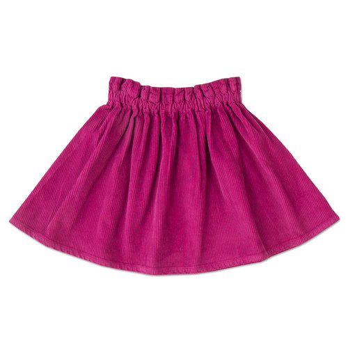 Petit blush Rib Ruffle Skirt - Fuchsia