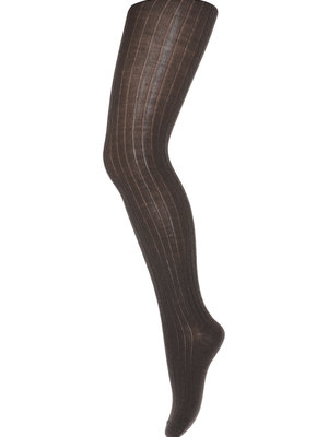 MP Denmark Cotton rib tights Dark brown