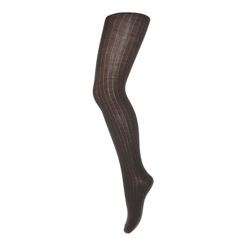 MP Denmark Cotton rib tights Dark brown